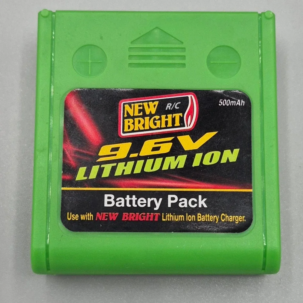 New Bright 9.6V Lithium Ion Rechargeable Battery Pack 500mAh Green NB122007E RC